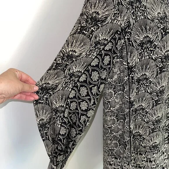 Wayne Kastning For Helga Shift Dress Size 14 Womens Vintage Long Sleeve Lined - Picture 14 of 16